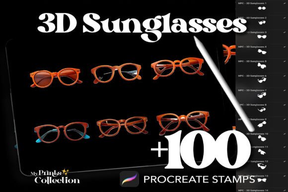 100 Procreate 3D Sunglasses Stamps: A Practical Evaluation