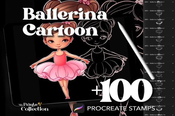 100 Procreate Ballerina Cartoon Stamps: A Strategic Asset for Digital Creators