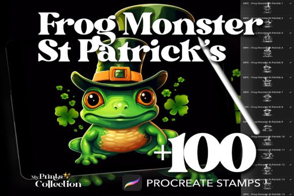 100 Procreate Frog Monster St Patrick