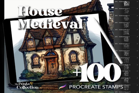 100 Procreate House Medieval Stamps: A Strategic Asset for Digital Creators