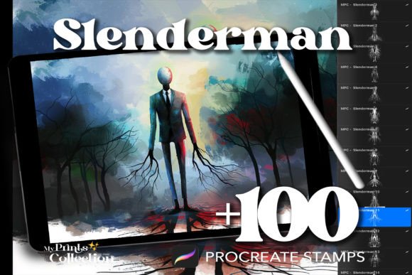 100 Procreate Slenderman Stamps: A Practical Evaluation for Digital Artists