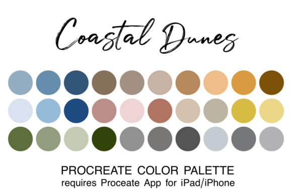 Coastal Dunes Procreate Color Palette Review