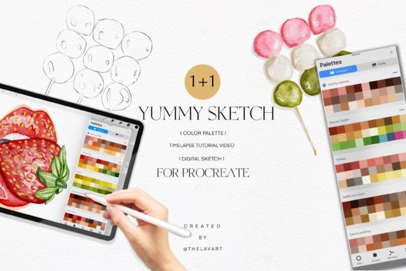 Dango Sketch Color Palette for Procreate