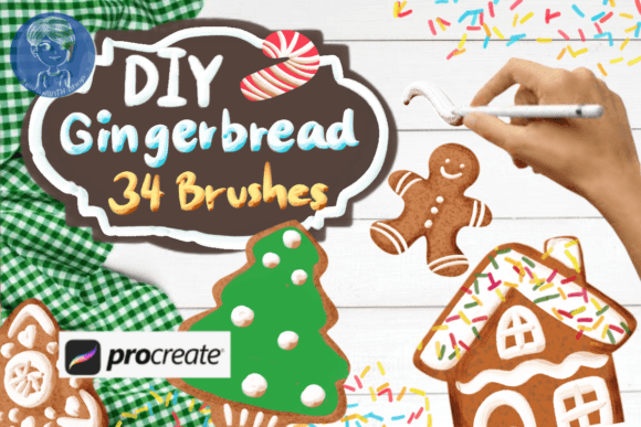 DIY Gingerbread Brush for Procreate