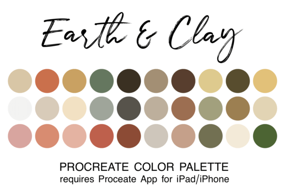 Earth Clay Procreate Color Palette: A Guide to Organic Digital Art