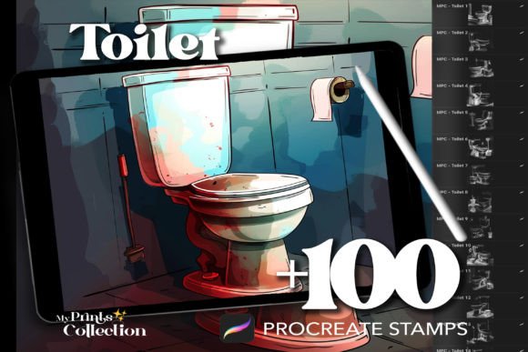 Evaluating the Utility of 100 Procreate Toilet Stamps for Digital Illustration