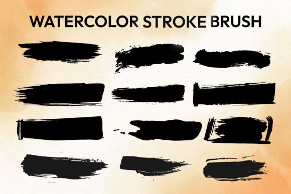 Handmade Watercolor Stroke Brush Set
