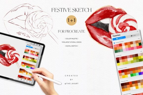 Lips Lollipop Sketch Color Palette: A Strategic Tool for Digital Creativity