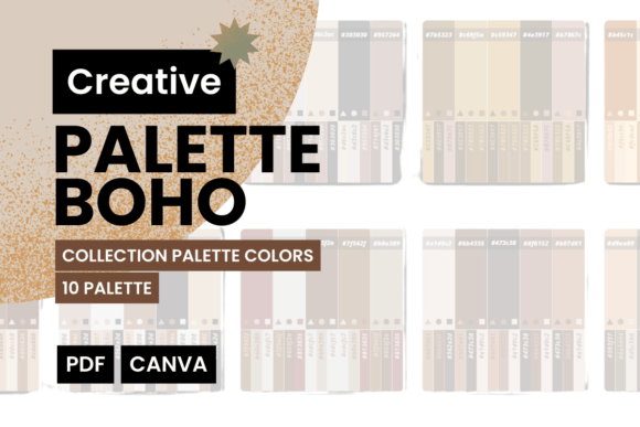 Mastering the Aesthetic: How PALETTE BOHO - 10 Combinations Colors Transforms Your Design Workflow