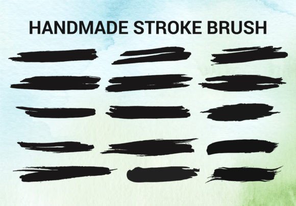 Stroke Line Brush Set Collection: Handmade Style
