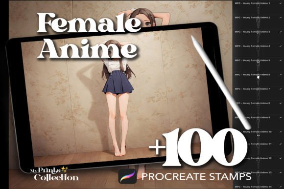 Unleash Your Creativity: A Complete Guide to 100 Procreate Female Anime Stamps